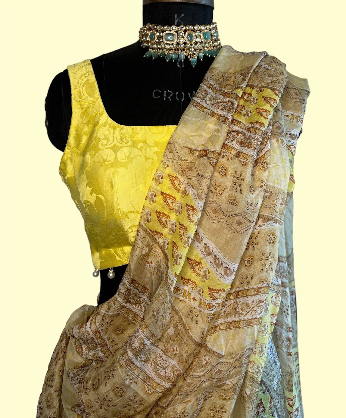 Pure Tabby Silk Saree with Pure Silk Blouse