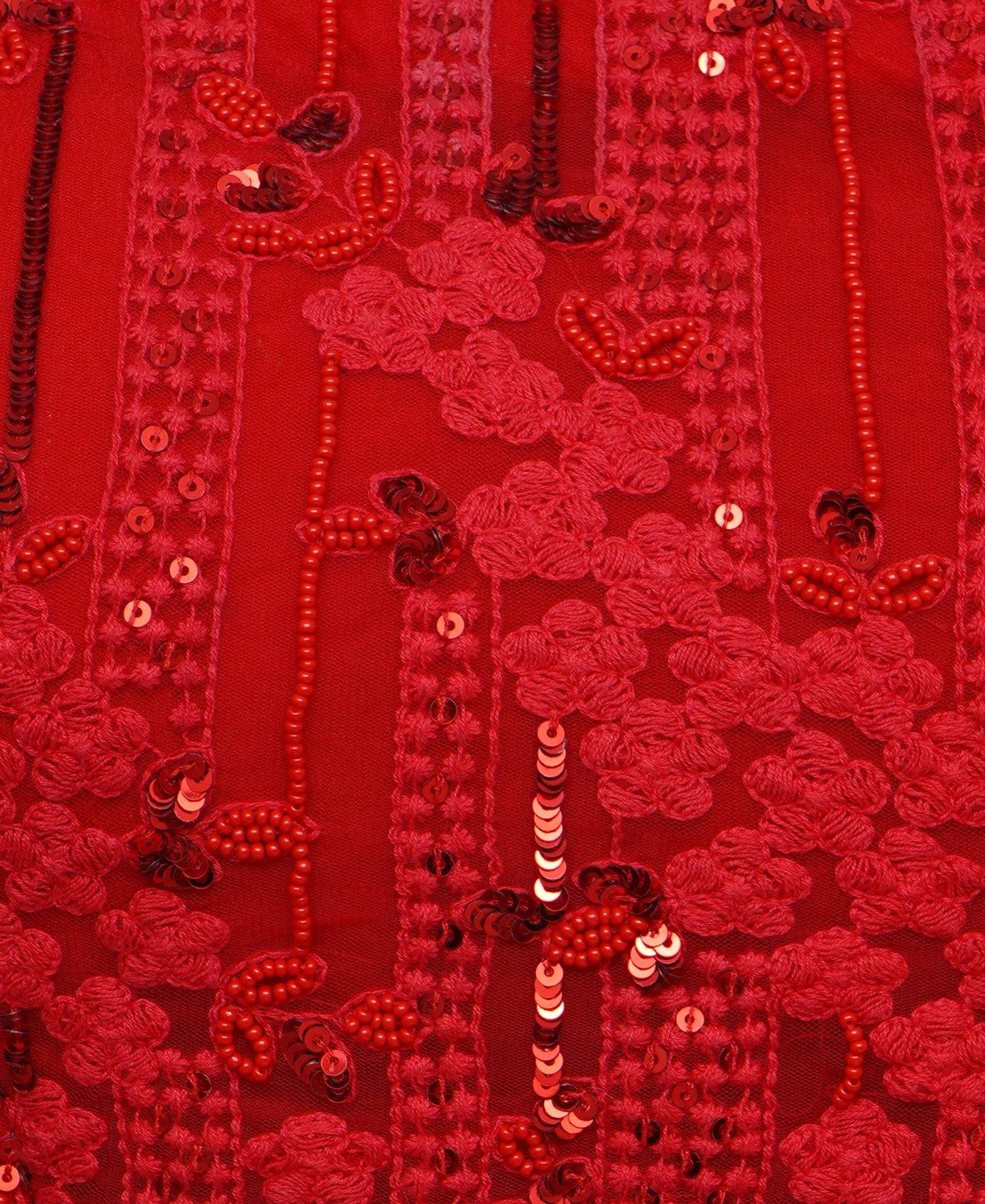 Hand Embroided Bridal Red Wedding Lehenga for women