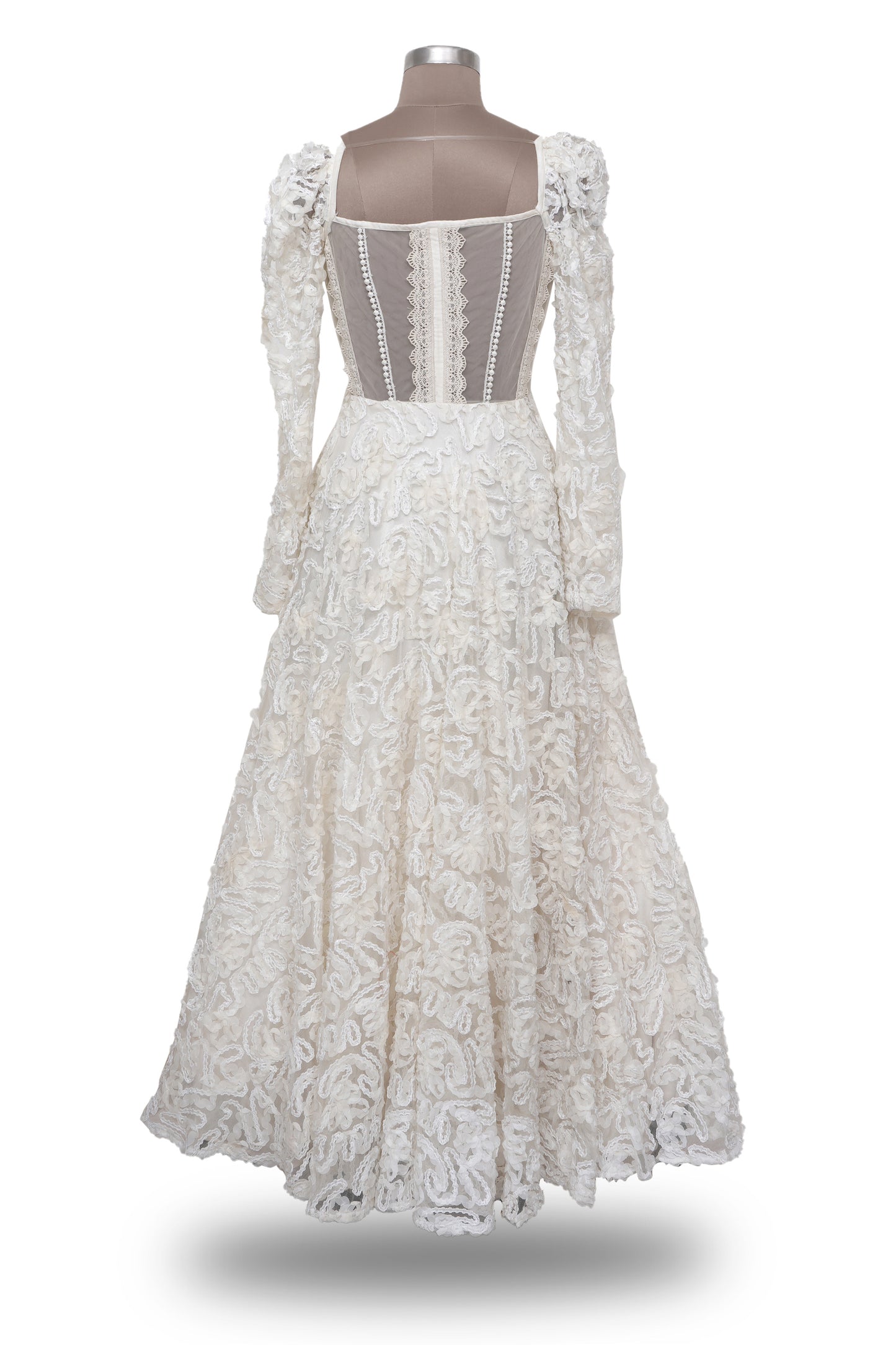 "The Enchanting Elysian Lace Dress: A Breatheenmoda Masterpiece"