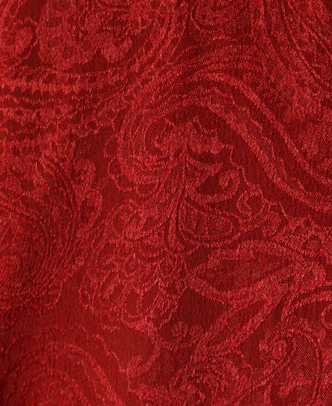 Hand Embroidered Red Silk Suit Set Breatheenmoda